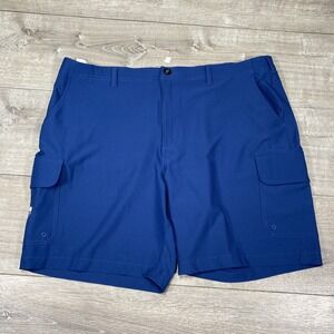 Guy Harvey Shorts Mens 42 Blue‎ Cargo Stretch Pocket Outdoor Performance Fishing